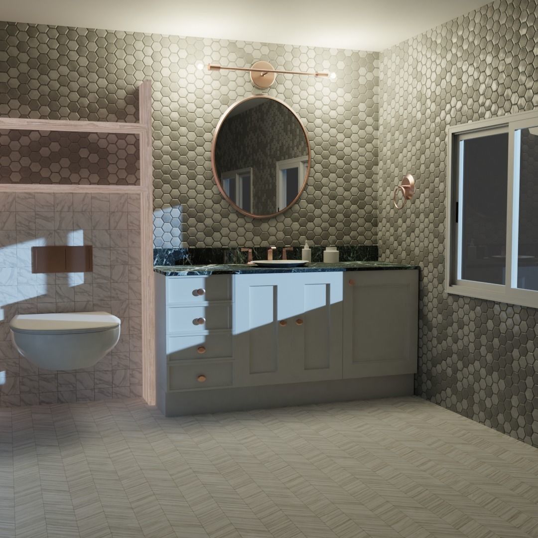 Bathroom Modelling 3D model_1