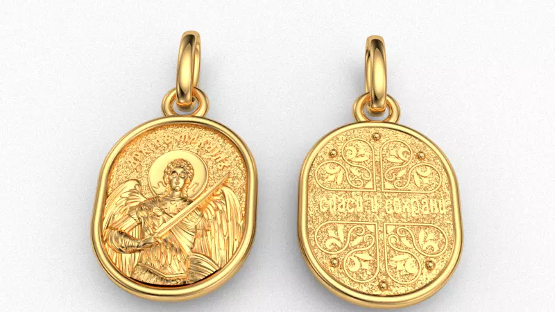 Saint Michael the Archangel 3D print model_0