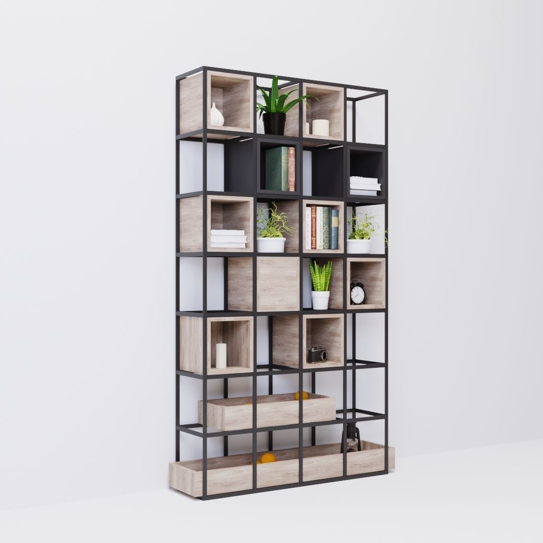 shelving loft 3D model_2