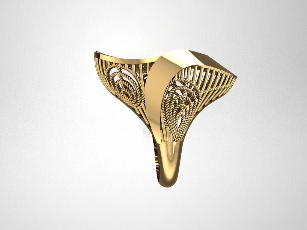 P80- Diamond ring 3D print model_1