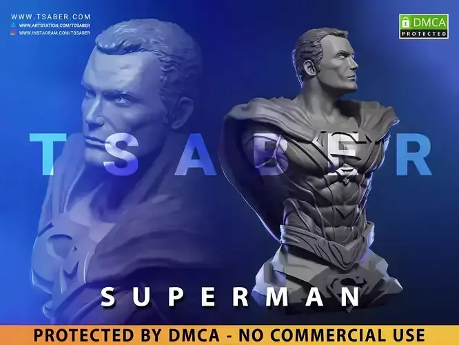 Superman Bust - DC Comics Collectibles 3D print model