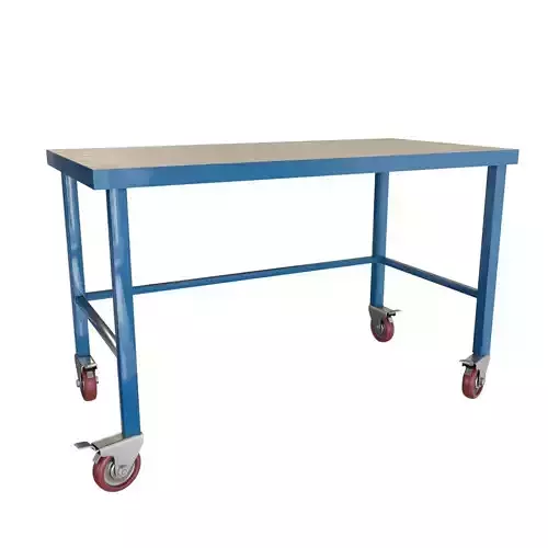  Novo metal industrial work table with wheels  3D model