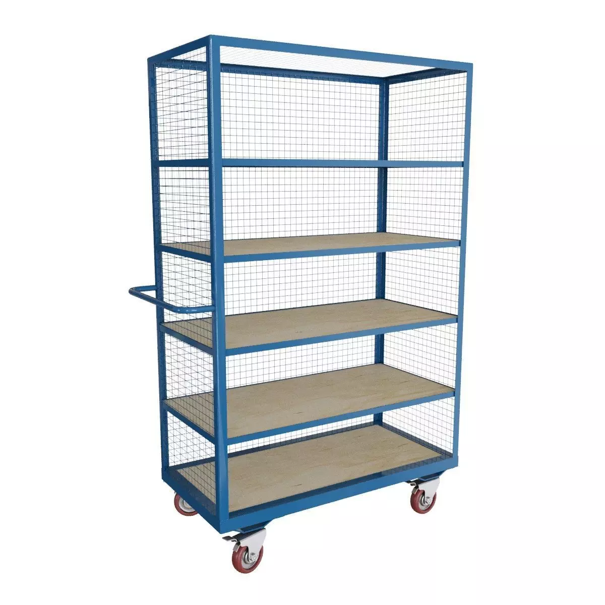 Novo metal industrial work cabinet on wheels 3D model