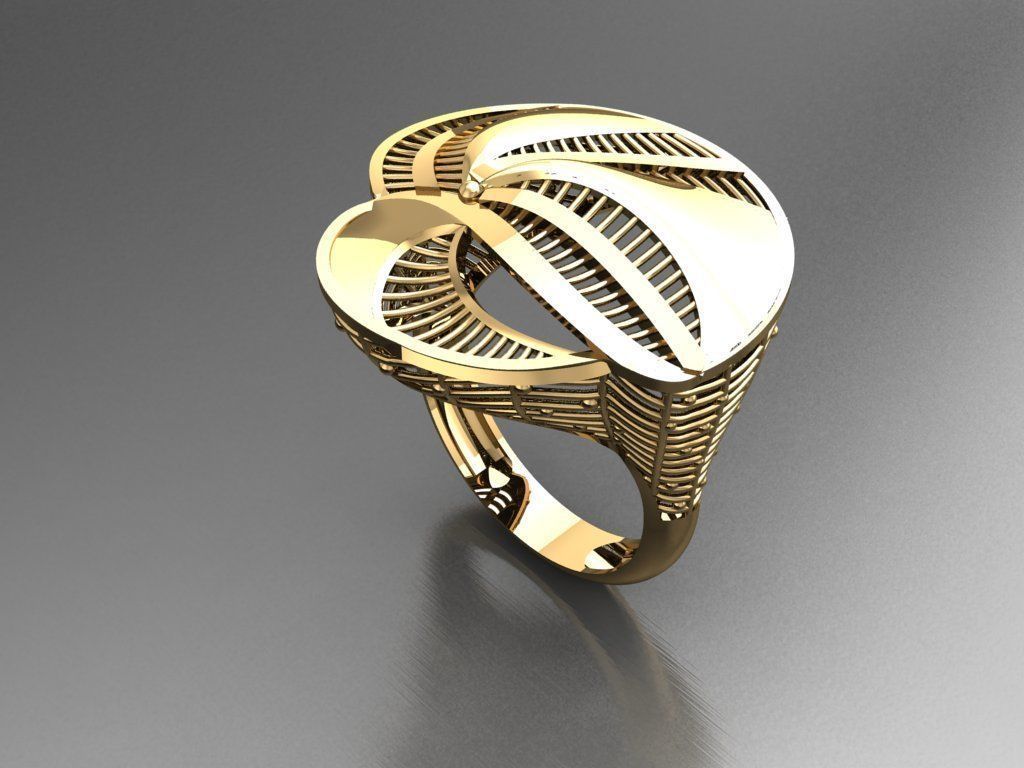 P82- Diamond ring 3D print model_1