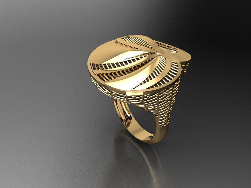 P82- Diamond ring 3D print model_4