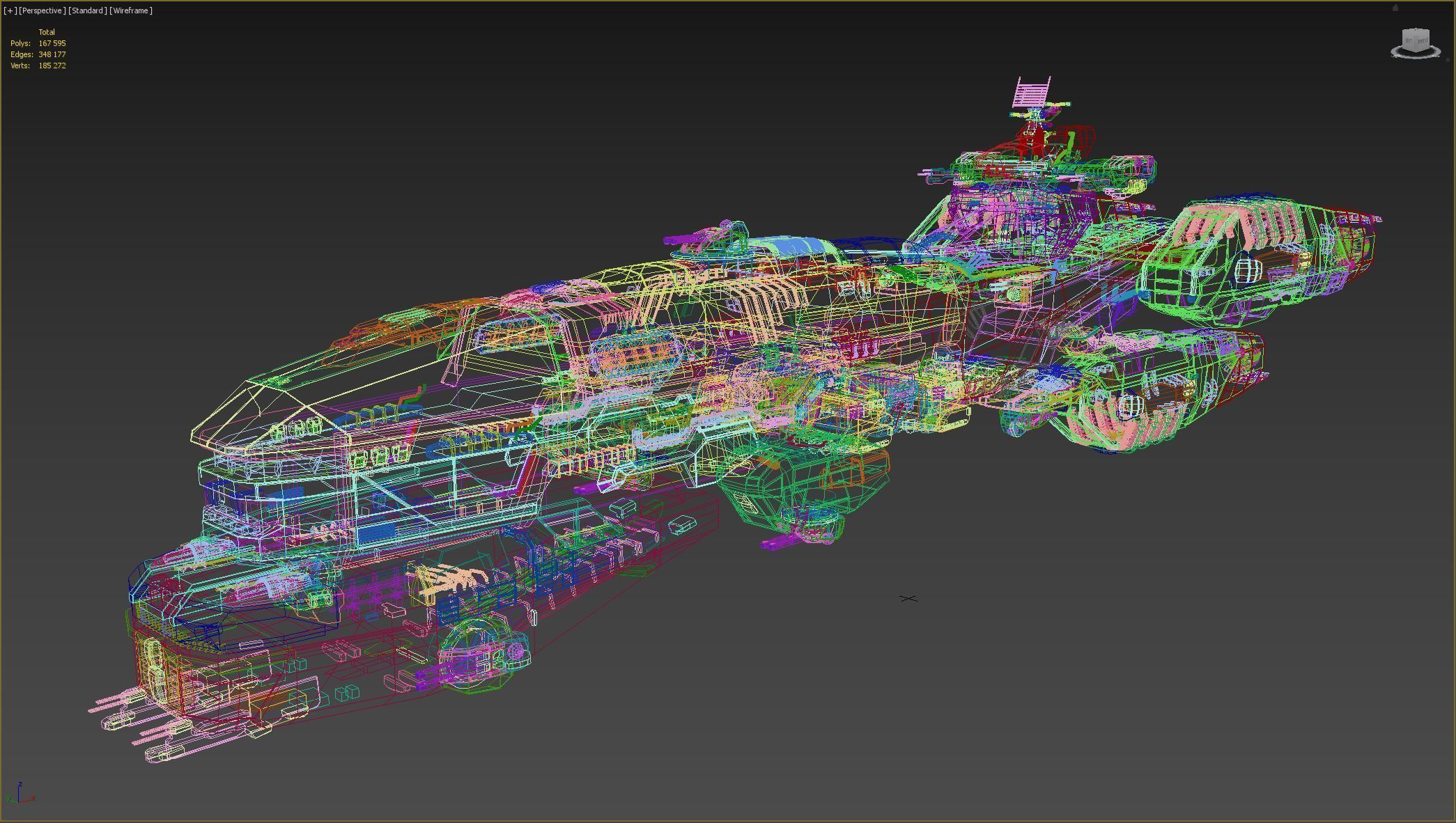 Space Battle Cruiser 3D model_22