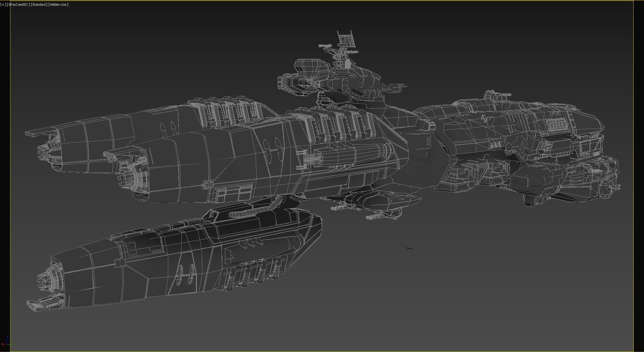 Space Battle Cruiser 3D model_21