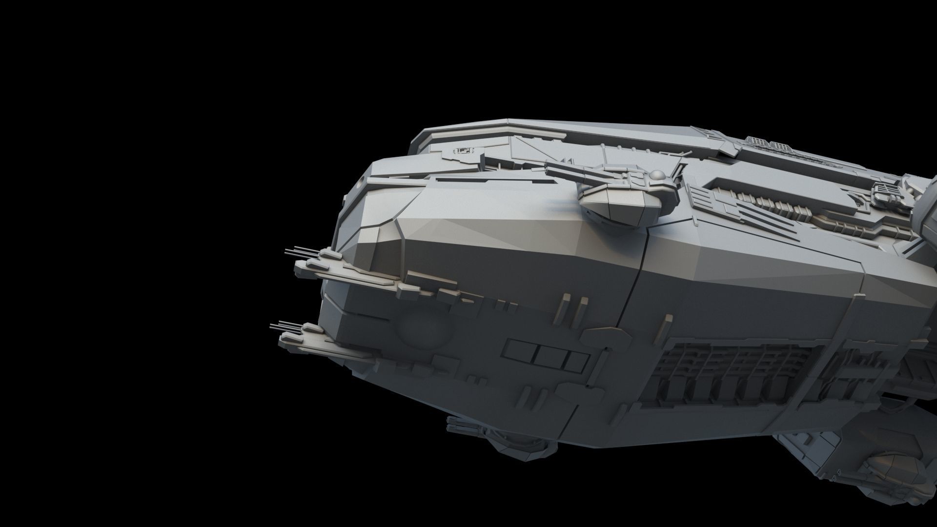 Space Battle Cruiser 3D model_18