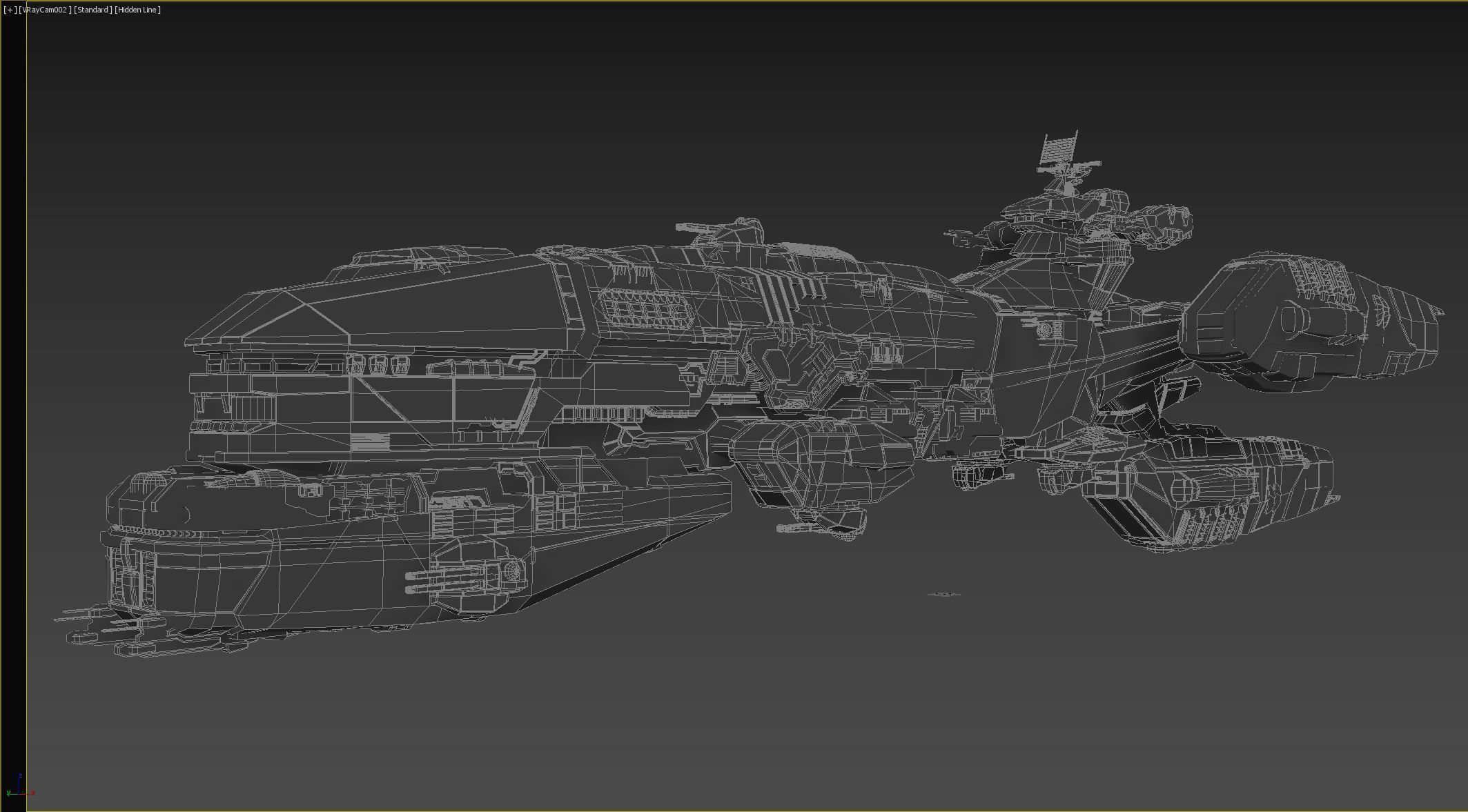 Space Battle Cruiser 3D model_20