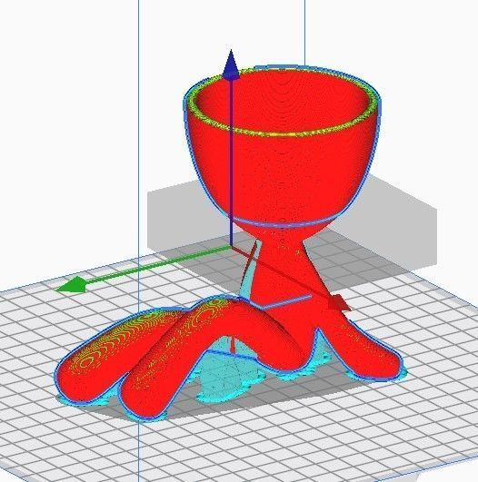 Self-watering Succulent Planter seated 3D print model_2