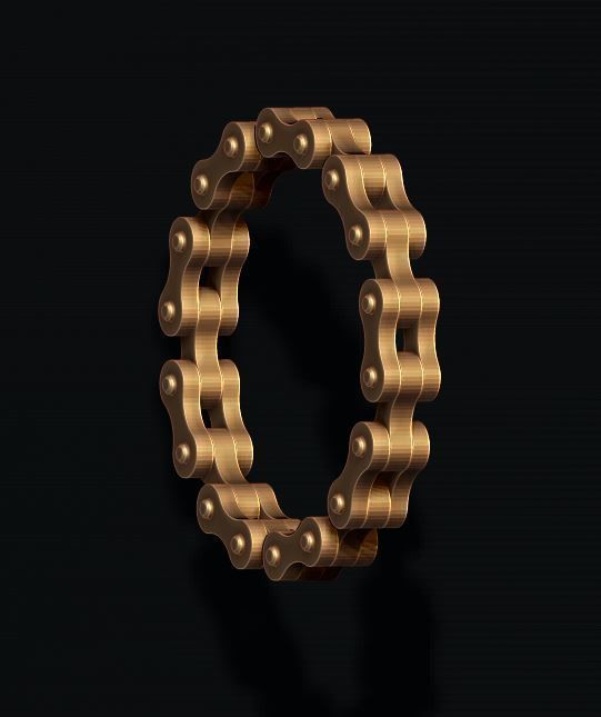 Bicycle chain ring 3D print model_4