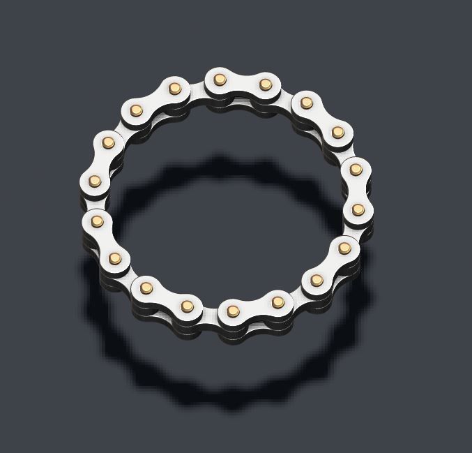 Bicycle chain ring 3D print model_3