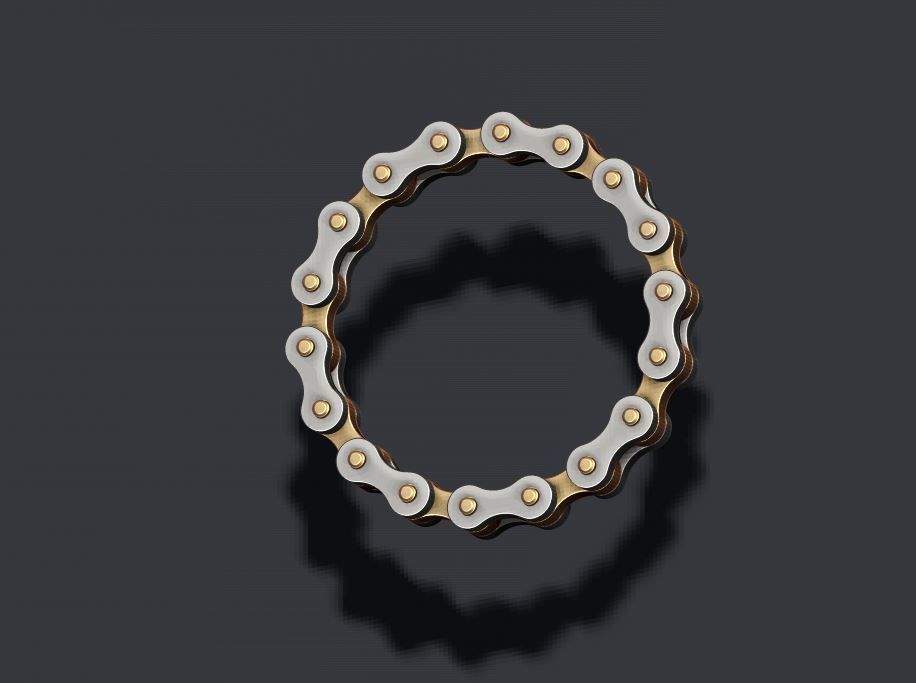 Bicycle chain ring 3D print model_5