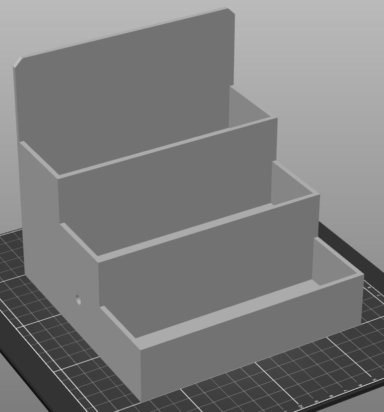 010MT LA Unit Medium 3 Shelves Top Unit 3D print model_3