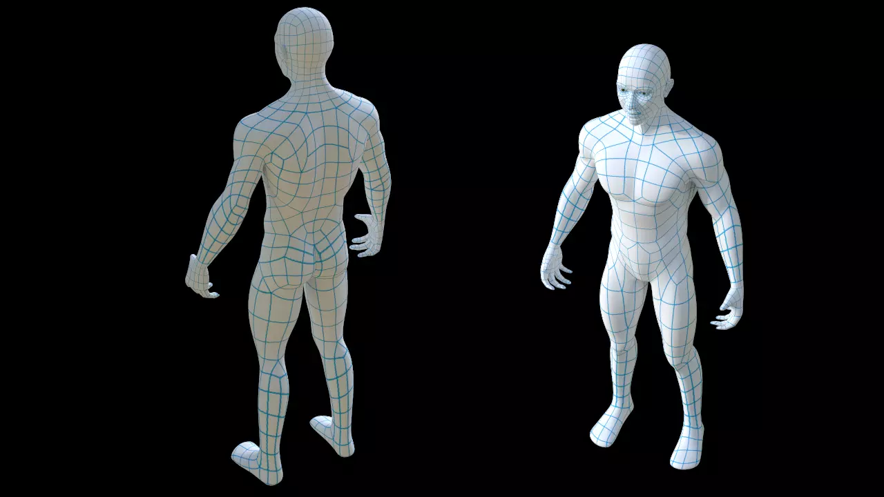 Man Basemesh For Sculpting or Rigging Free 3D model
