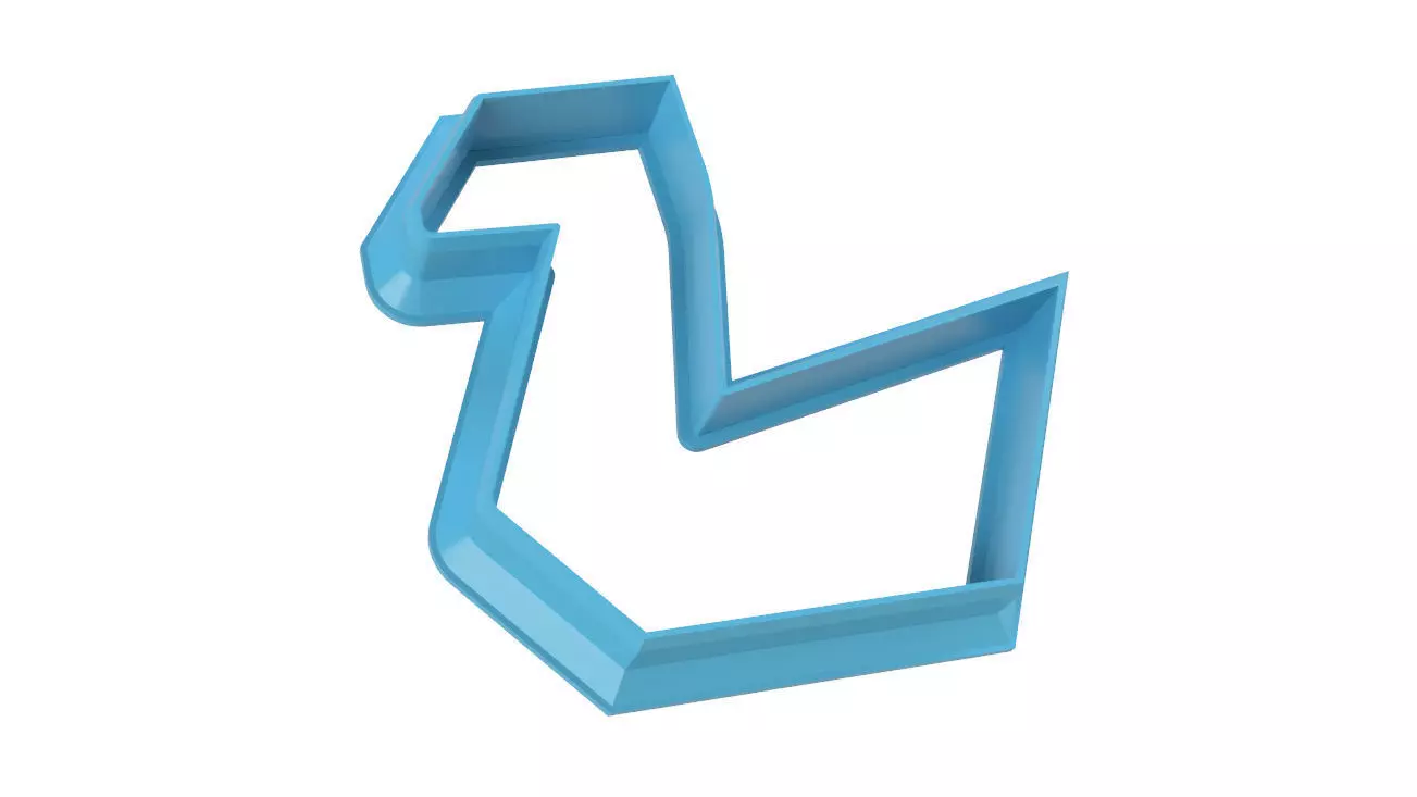 COOKIE CUTTER SWAN 3D print model_0