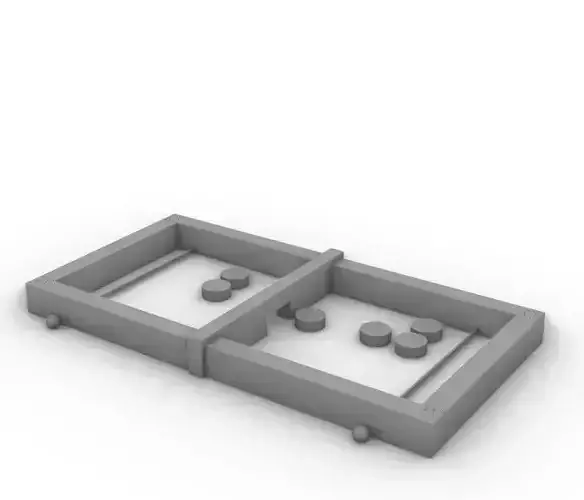 MINI HOCKEY RUBBER BAND GAME 3D print model