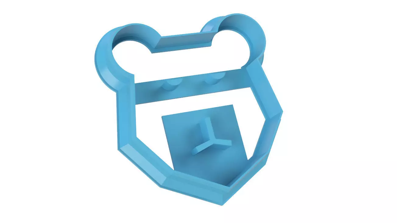 COOKIE CUTTER BEAR 3D print model_0