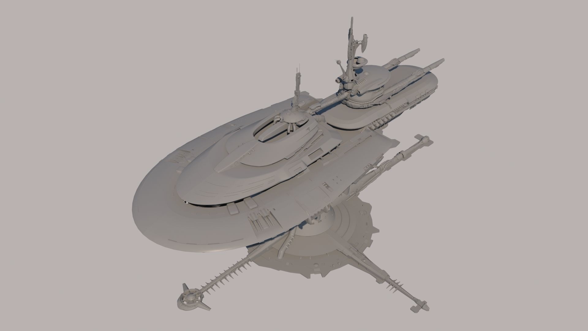 Futuristic structure 3D model_5