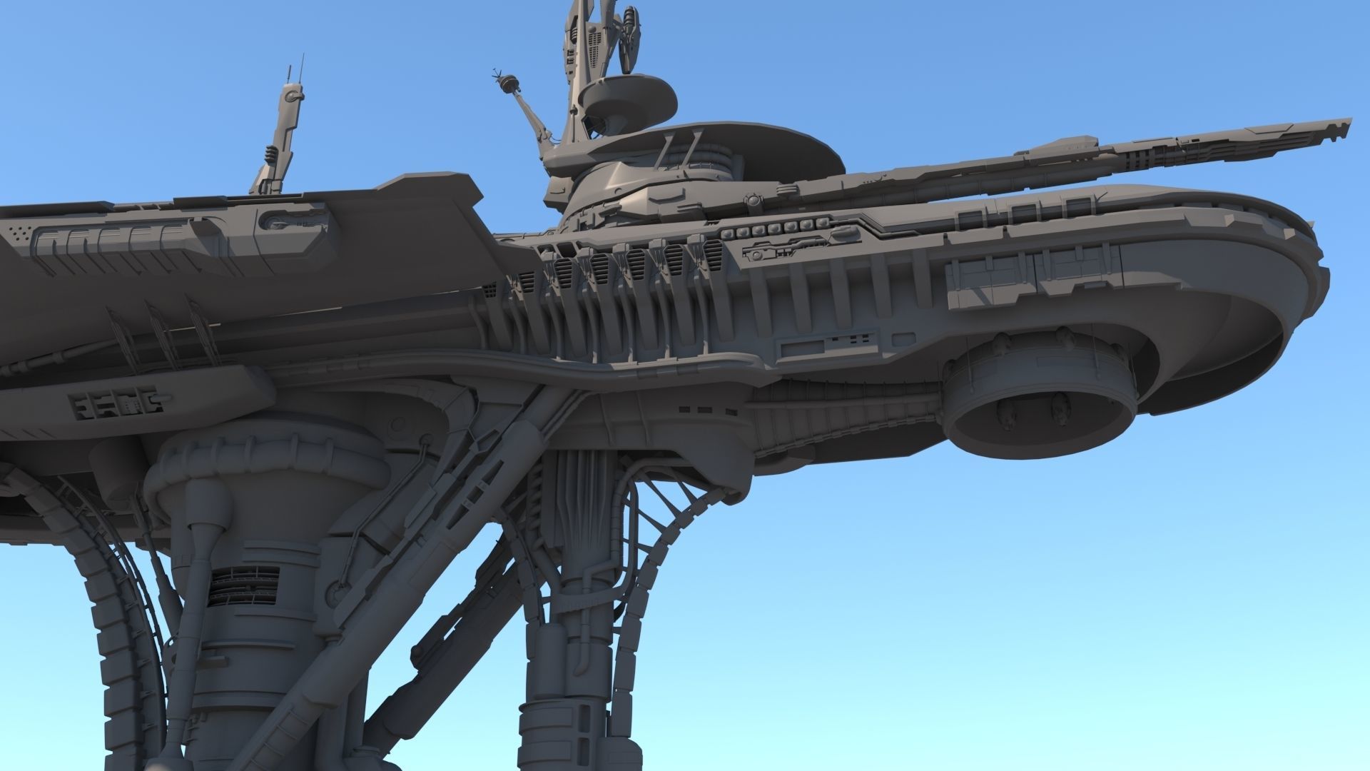 Futuristic structure 3D model_12