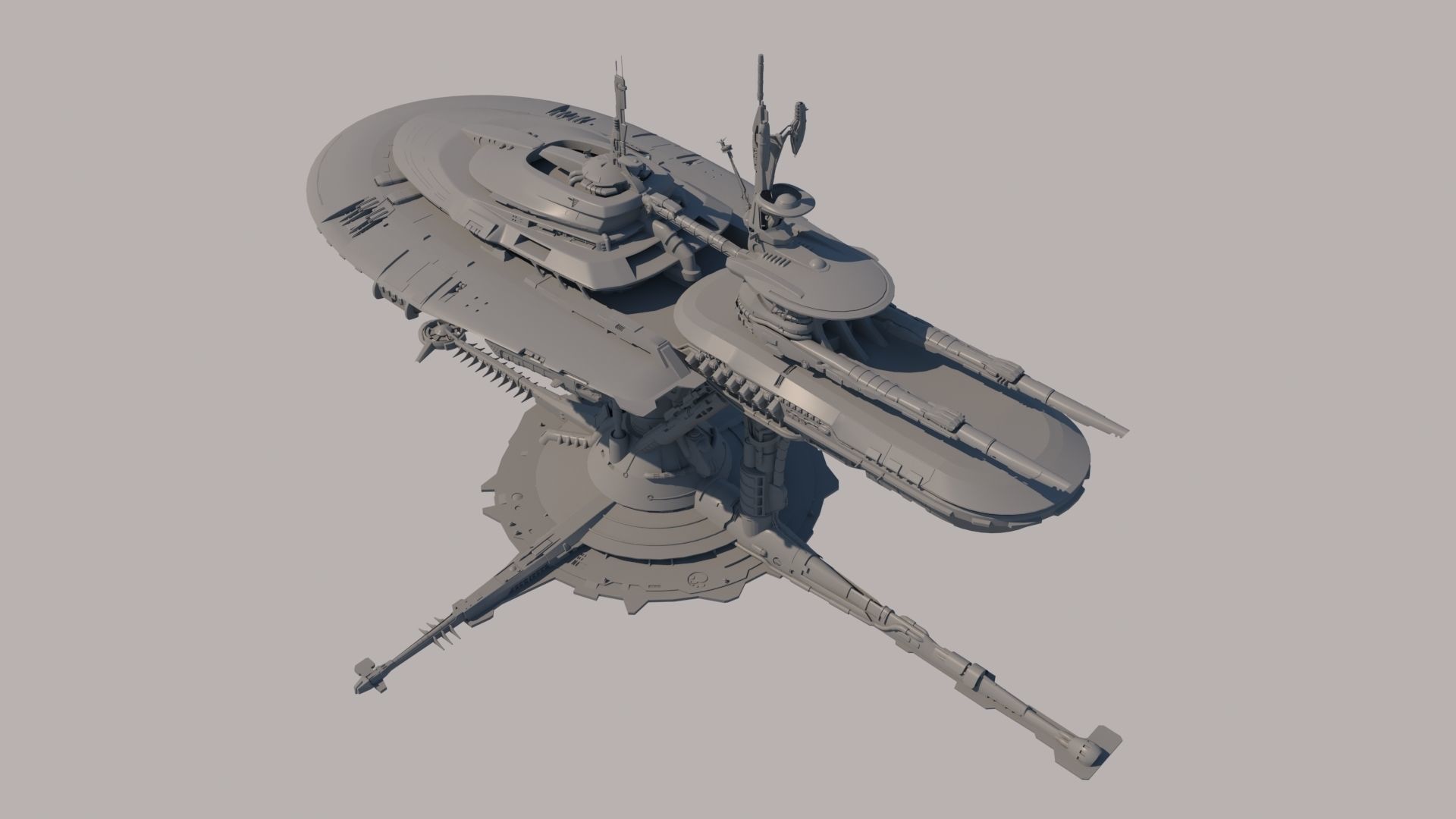 Futuristic structure 3D model_6