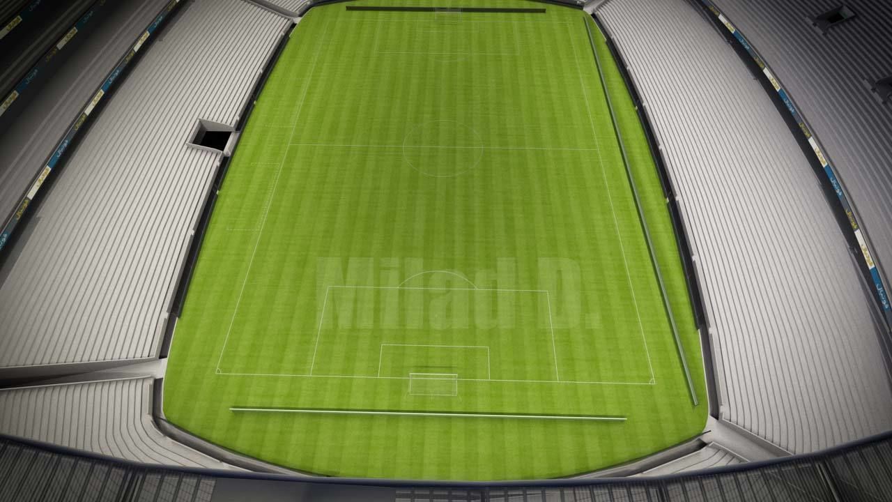 3d model football stadium Low-poly 3D model_18