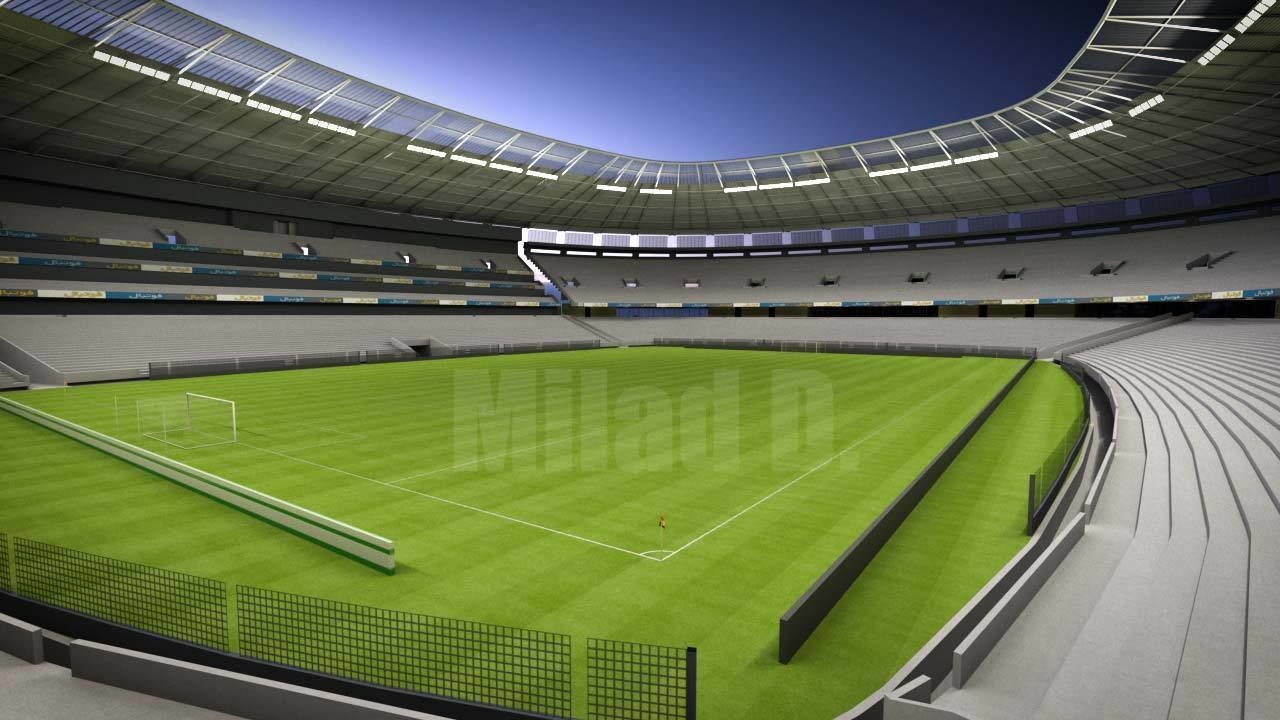 3d model football stadium Low-poly 3D model_17