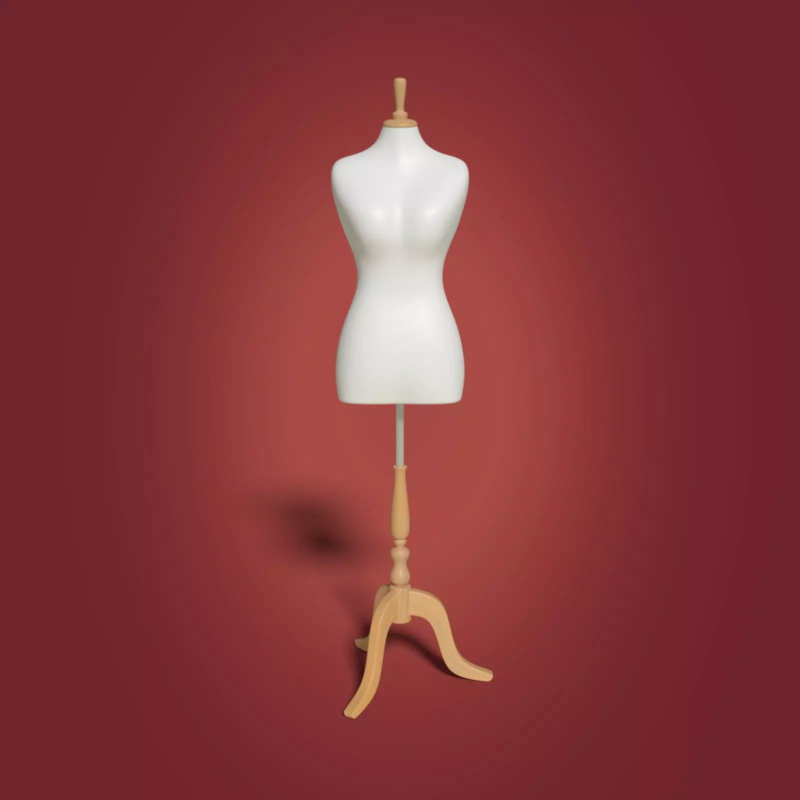 Mannequin Female - Sewing Dummy Low-poly 3D model