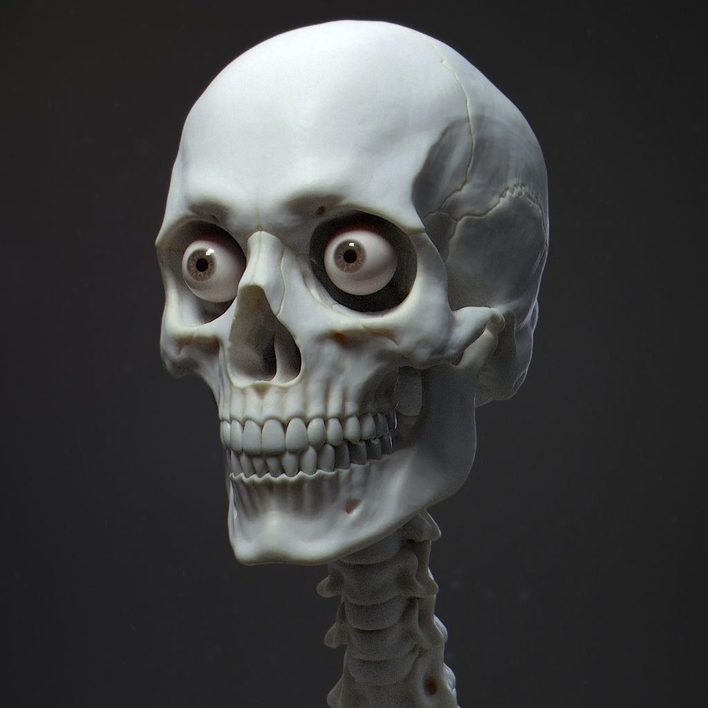 Default Human Head Basemesh Low-poly 3D model_9
