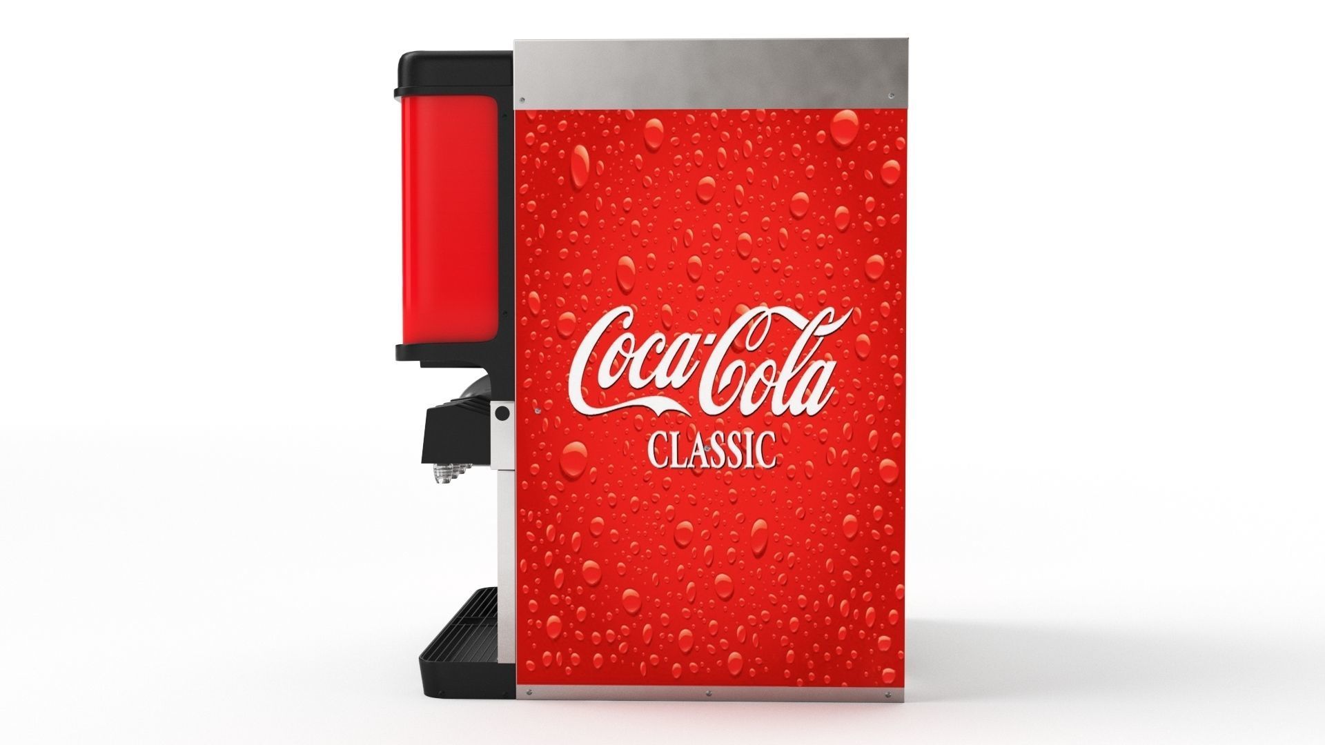 8-Flavor Ice and Beverage Soda Fountain System 3D model_26