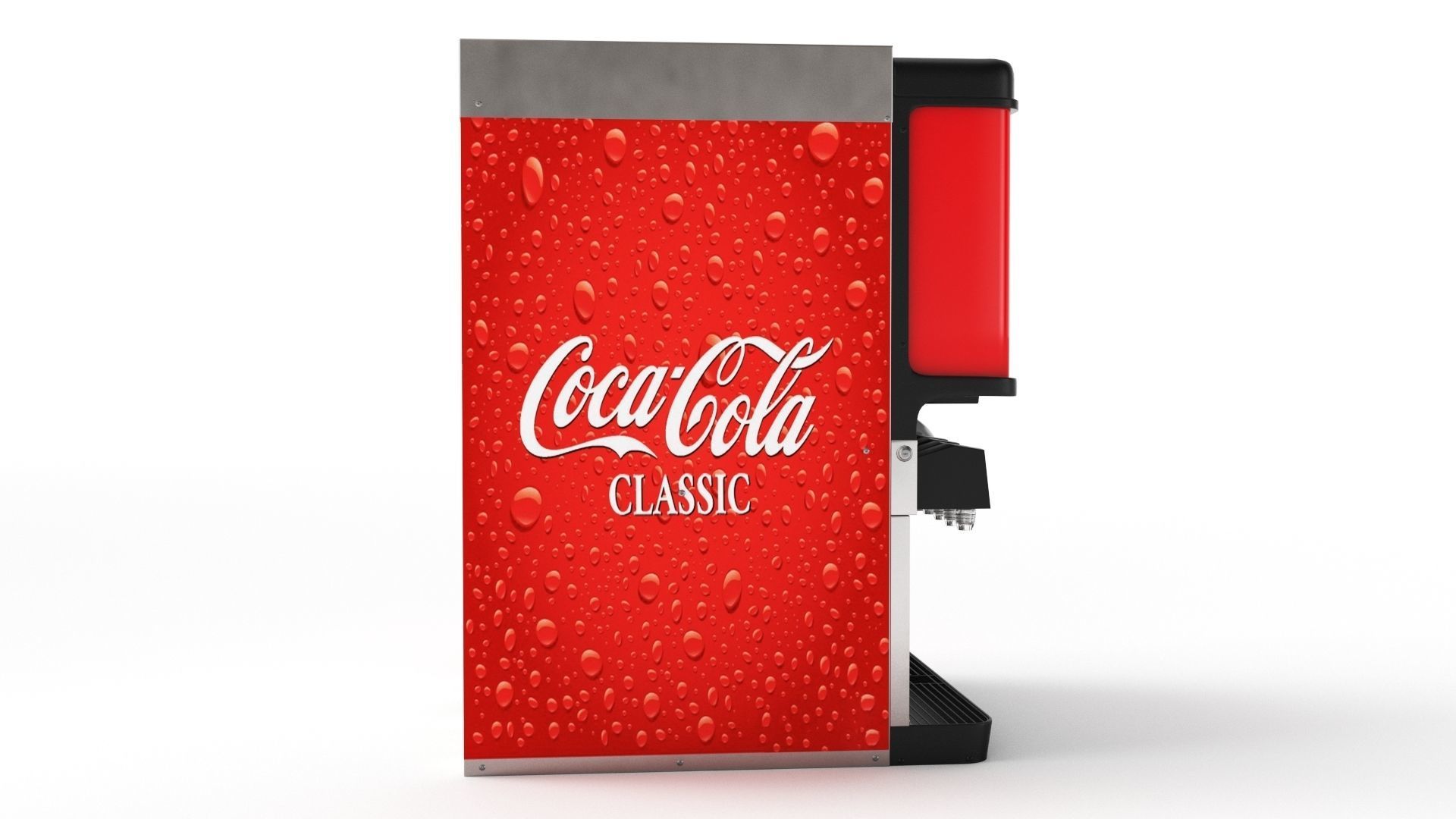 8-Flavor Ice and Beverage Soda Fountain System 3D model_17