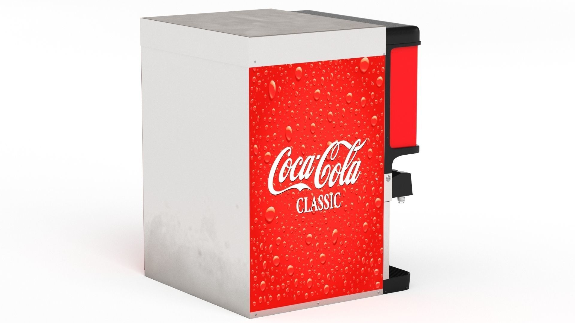 8-Flavor Ice and Beverage Soda Fountain System 3D model_6