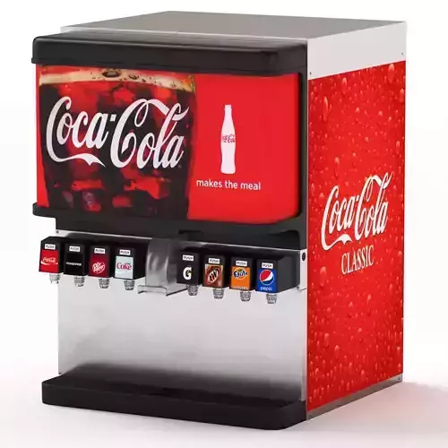 8-Flavor Ice and Beverage Soda Fountain System