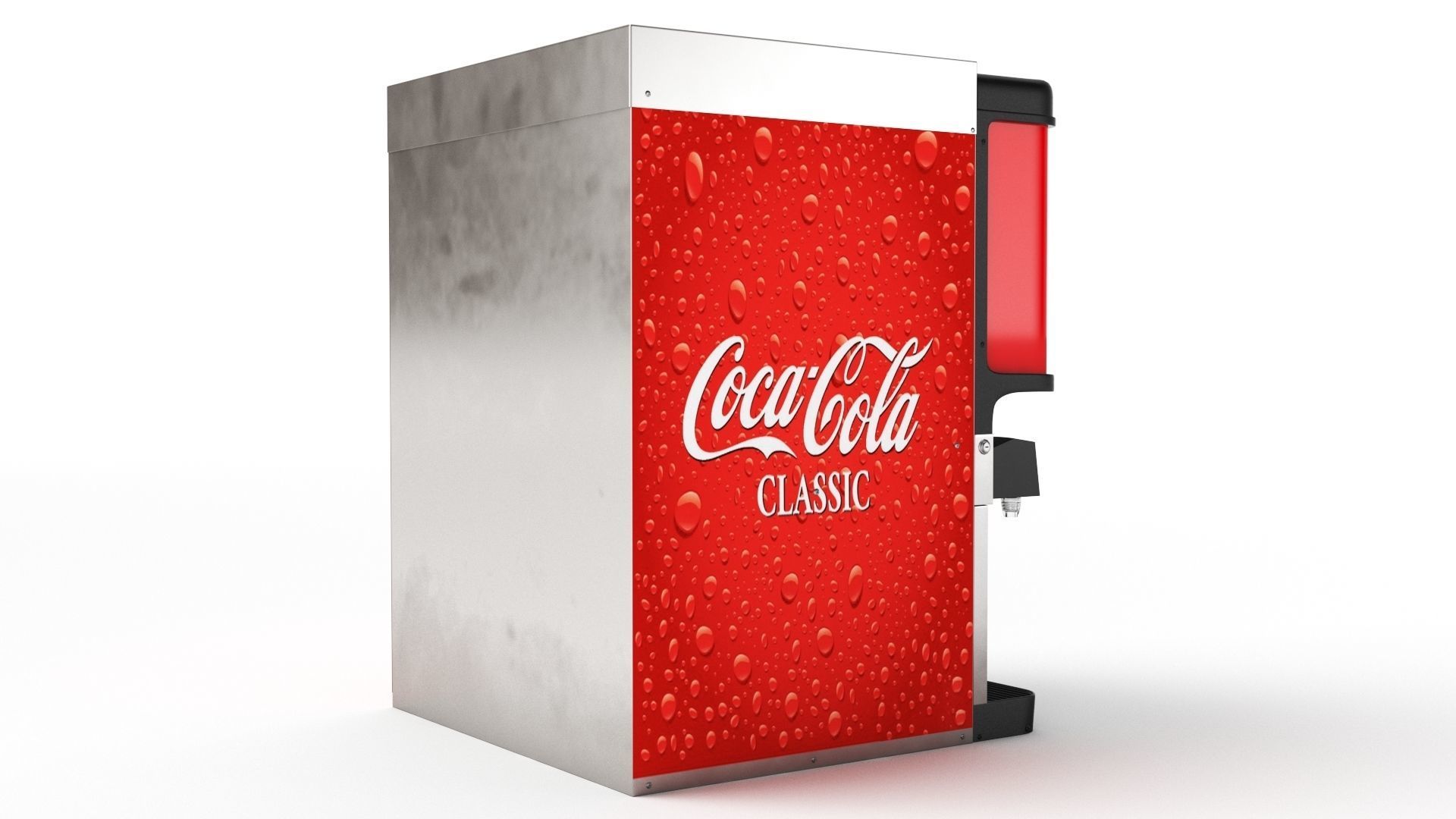 8-Flavor Ice and Beverage Soda Fountain System 3D model_22