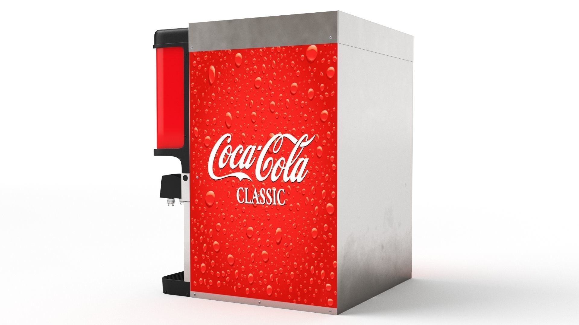 8-Flavor Ice and Beverage Soda Fountain System 3D model_25