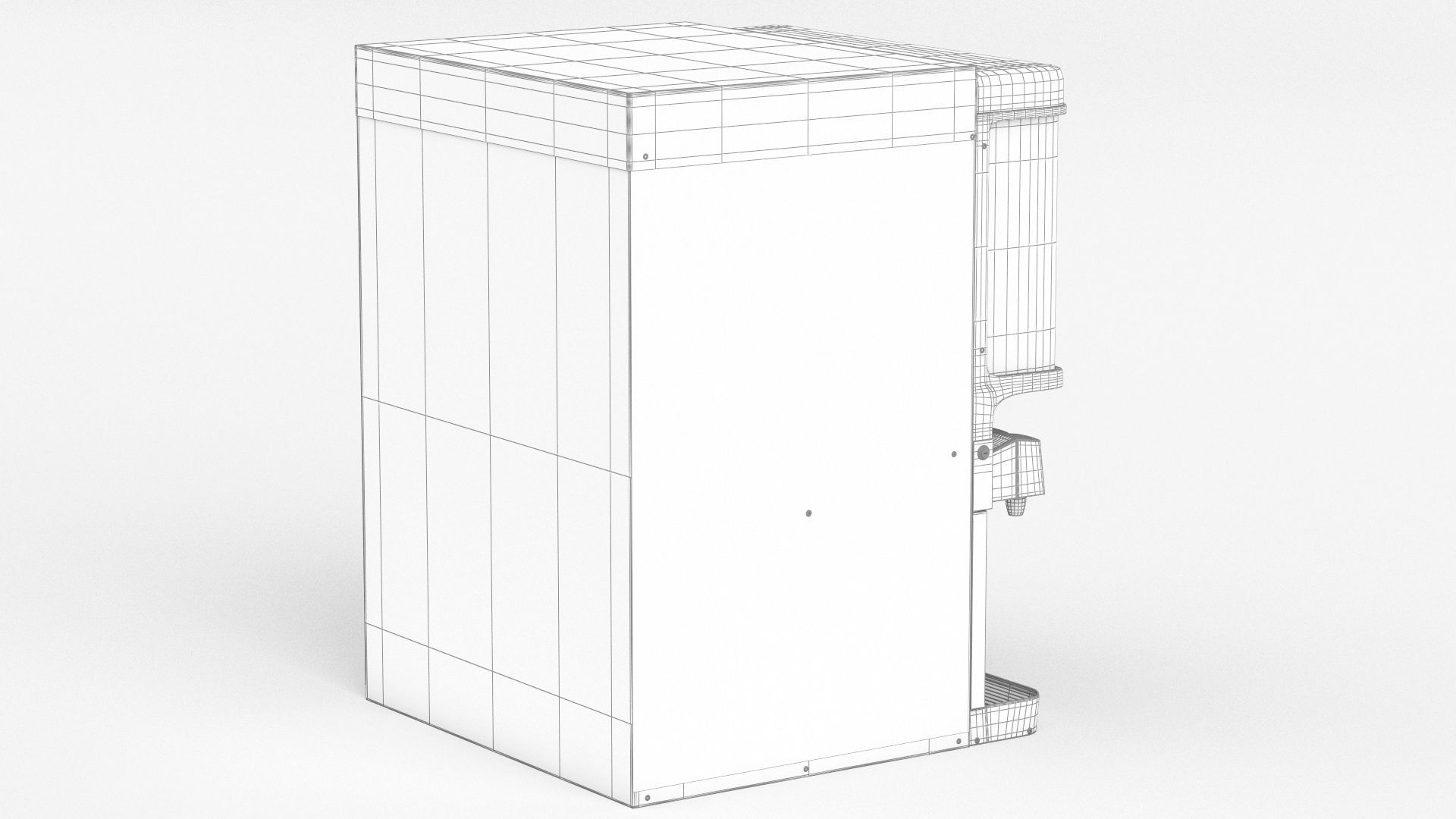 8-Flavor Ice and Beverage Soda Fountain System 3D model_8