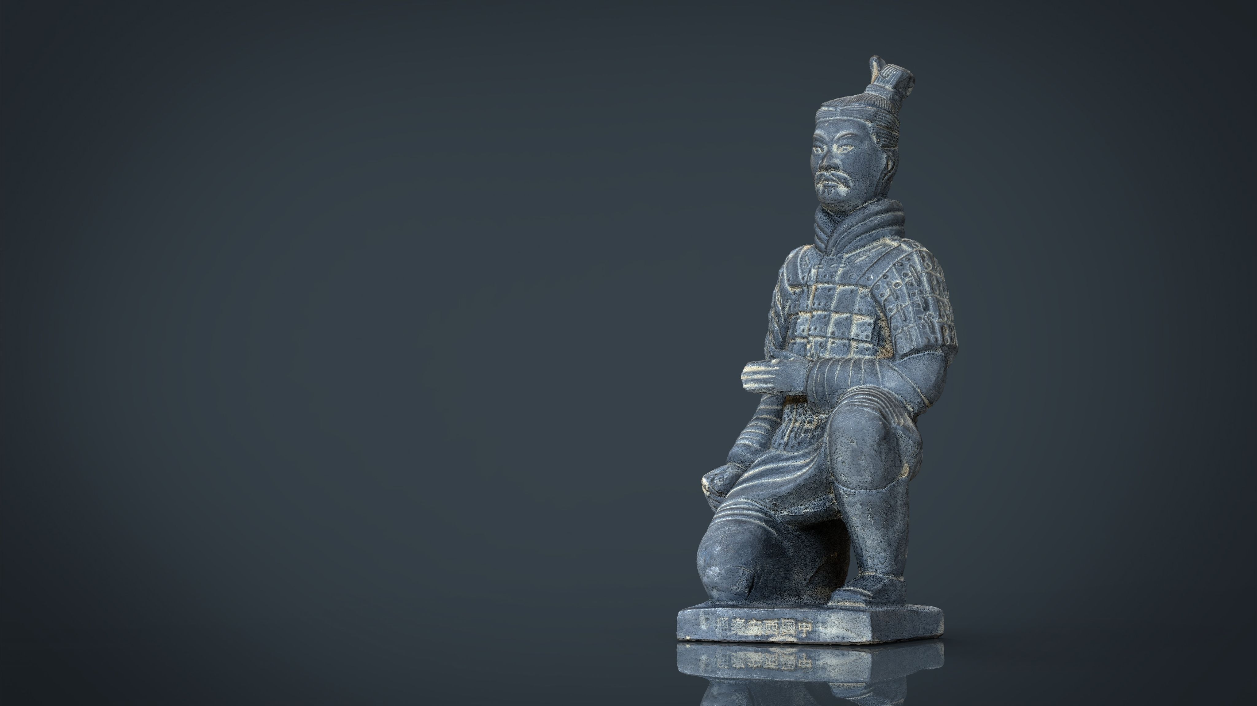 Terracota Soldier Low-poly 3D model_8