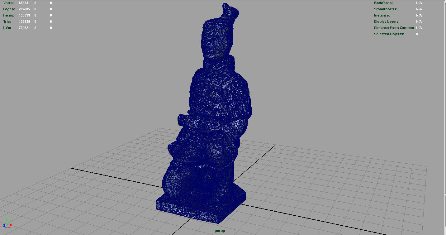 Terracota Soldier Low-poly 3D model_3