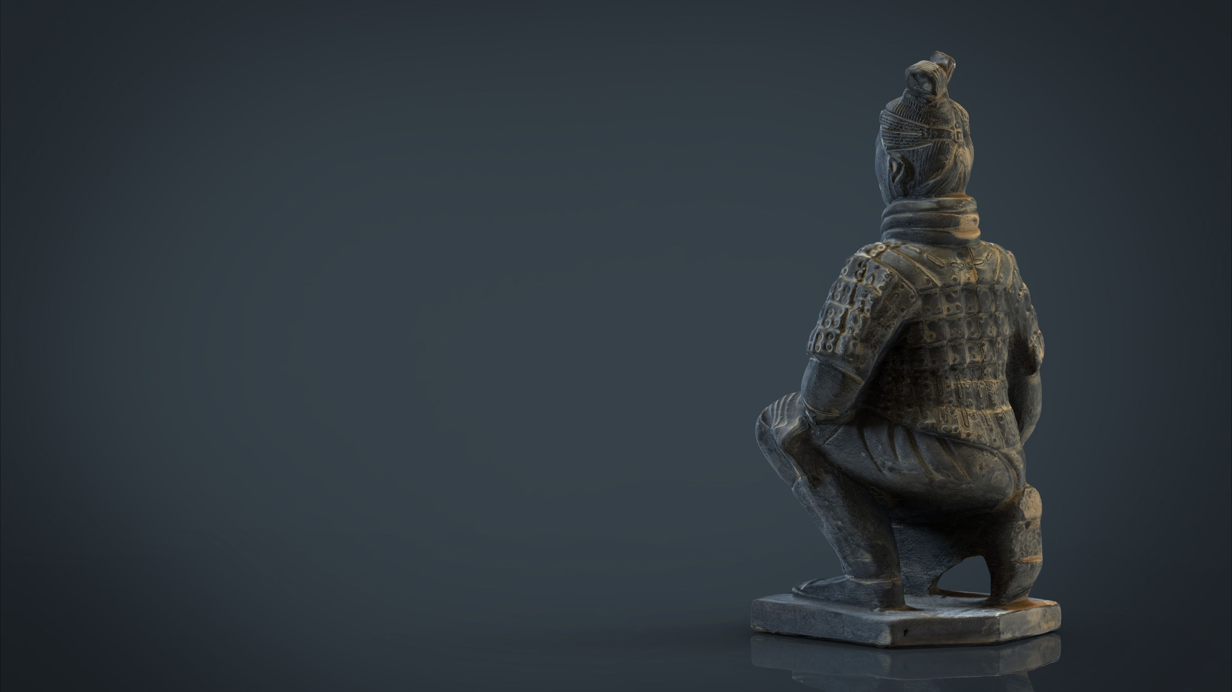 Terracota Soldier Low-poly 3D model_9