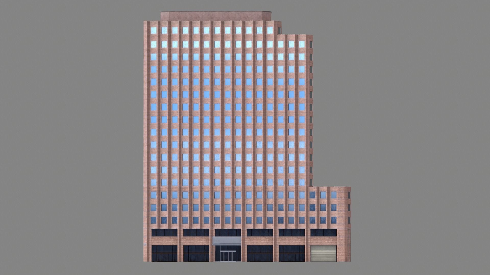 201 Spear Street Building San Francisco Low-poly 3D model_6