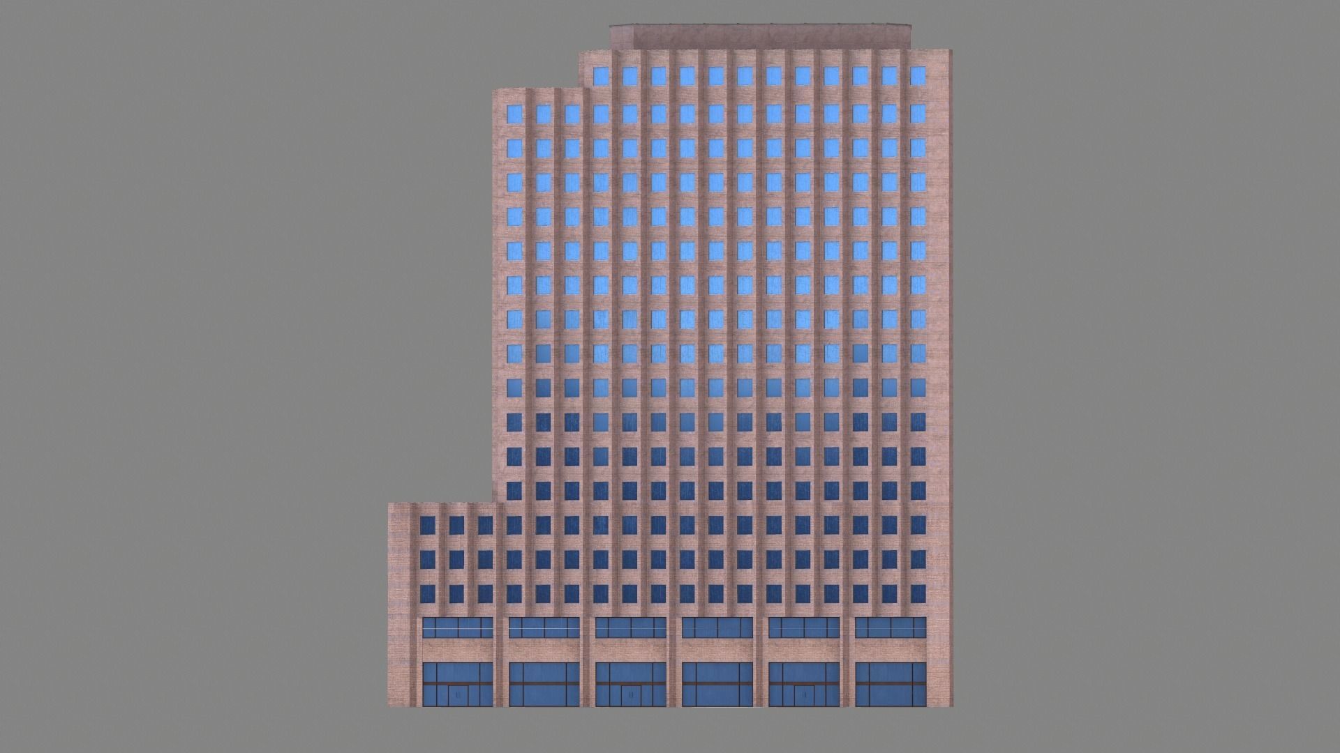 201 Spear Street Building San Francisco Low-poly 3D model_4