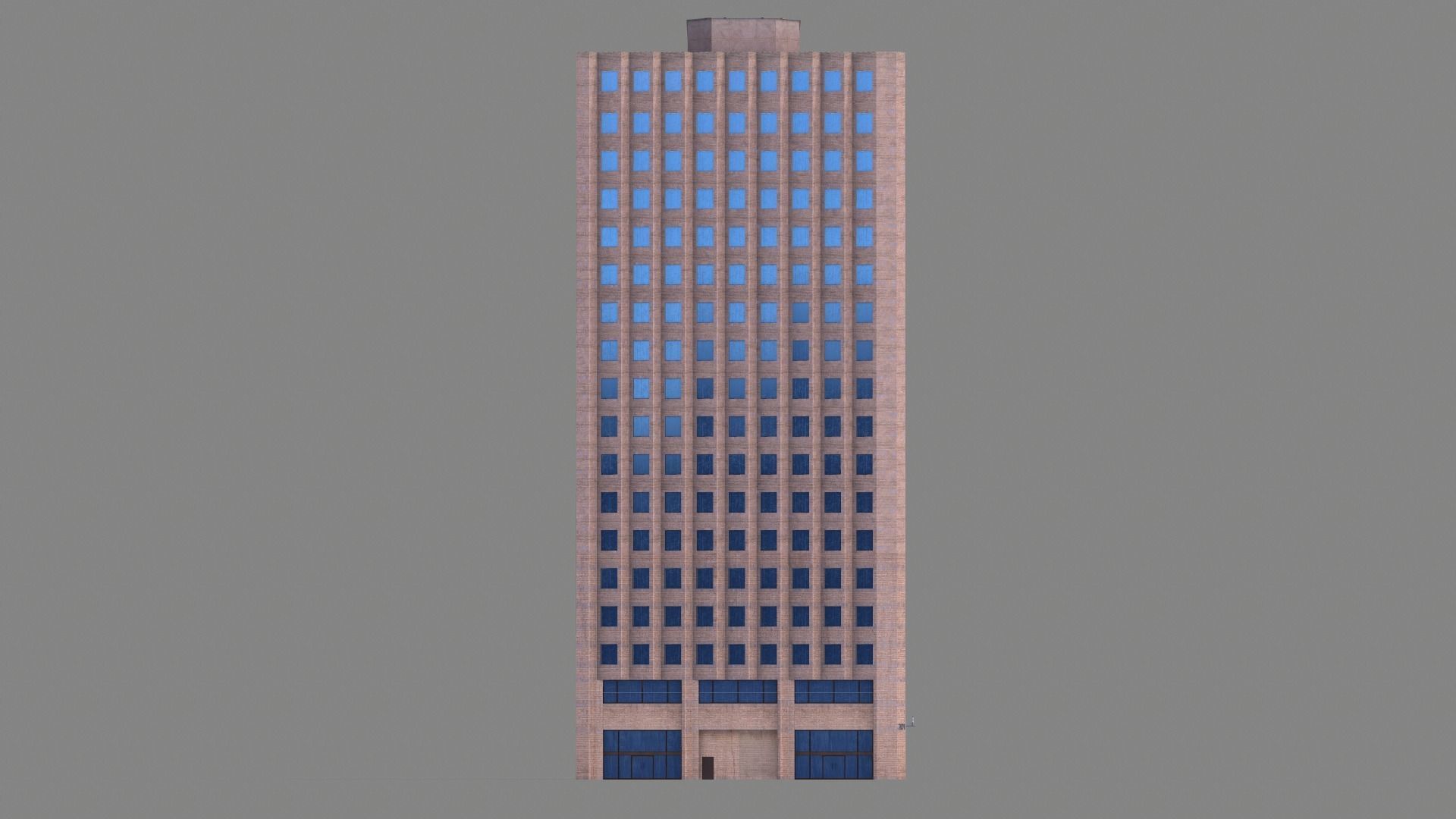 201 Spear Street Building San Francisco Low-poly 3D model_5