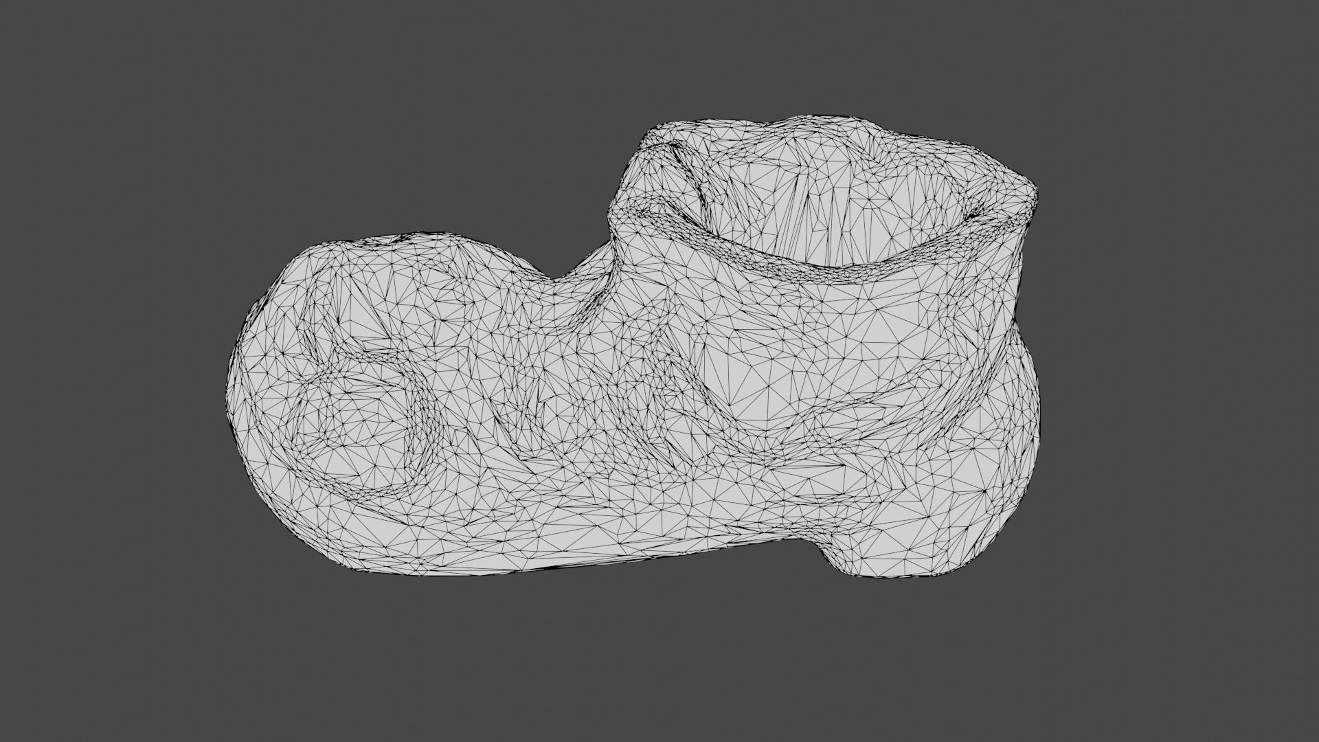 Garden Boot flowerpot Low-poly 3D model_21