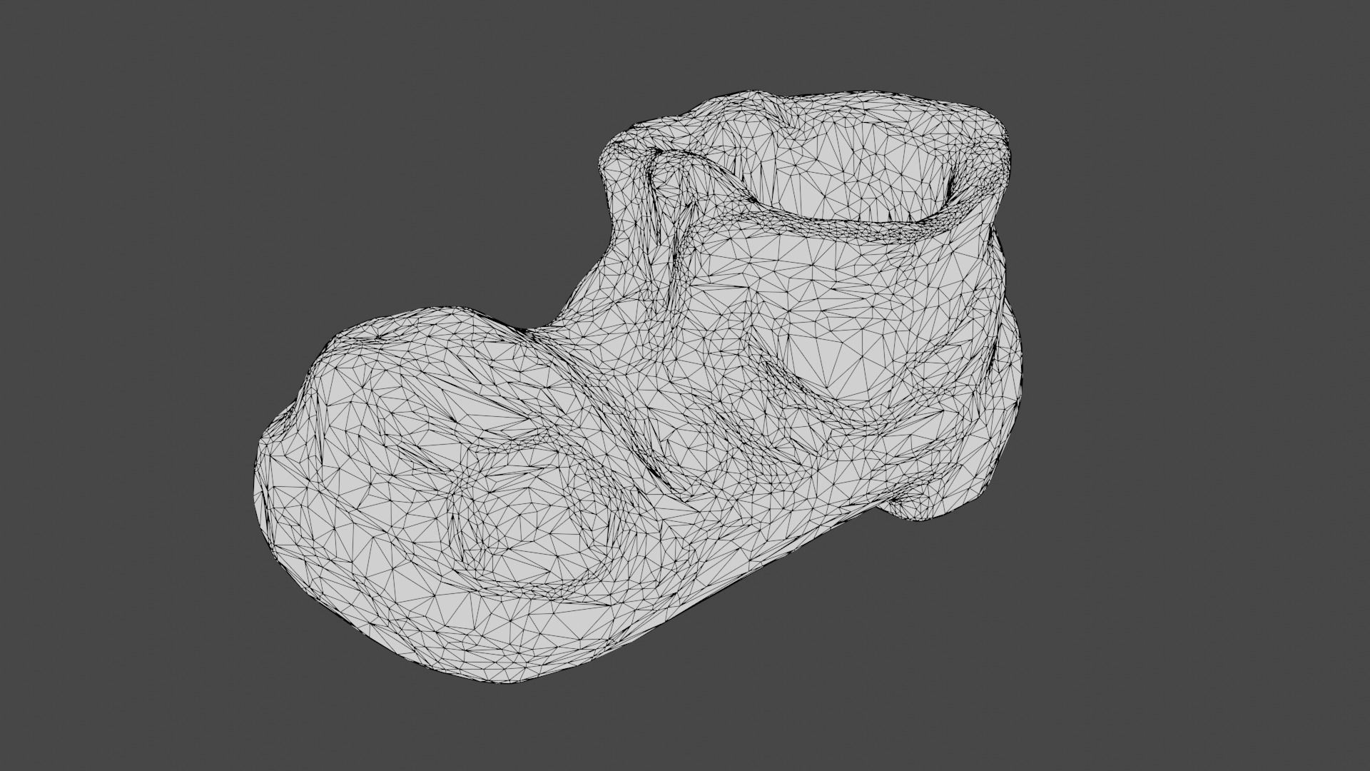 Garden Boot flowerpot Low-poly 3D model_12