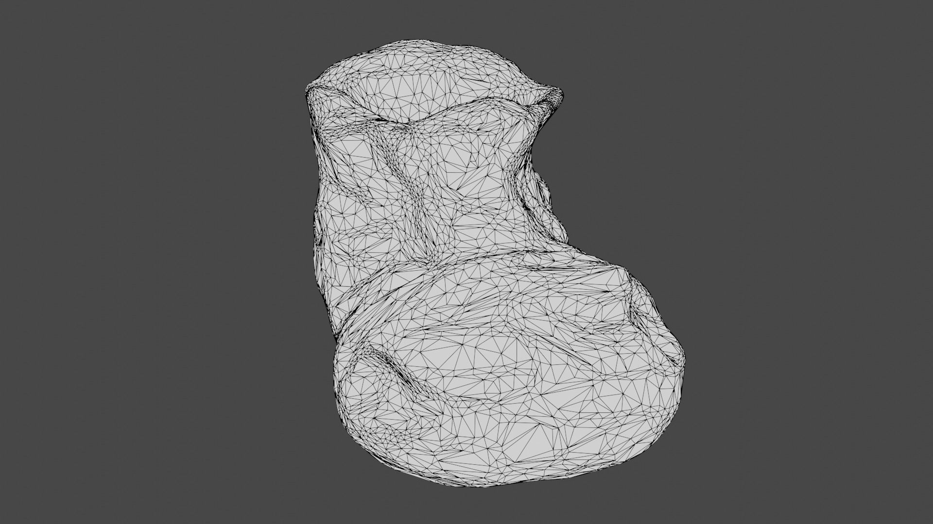 Garden Boot flowerpot Low-poly 3D model_14