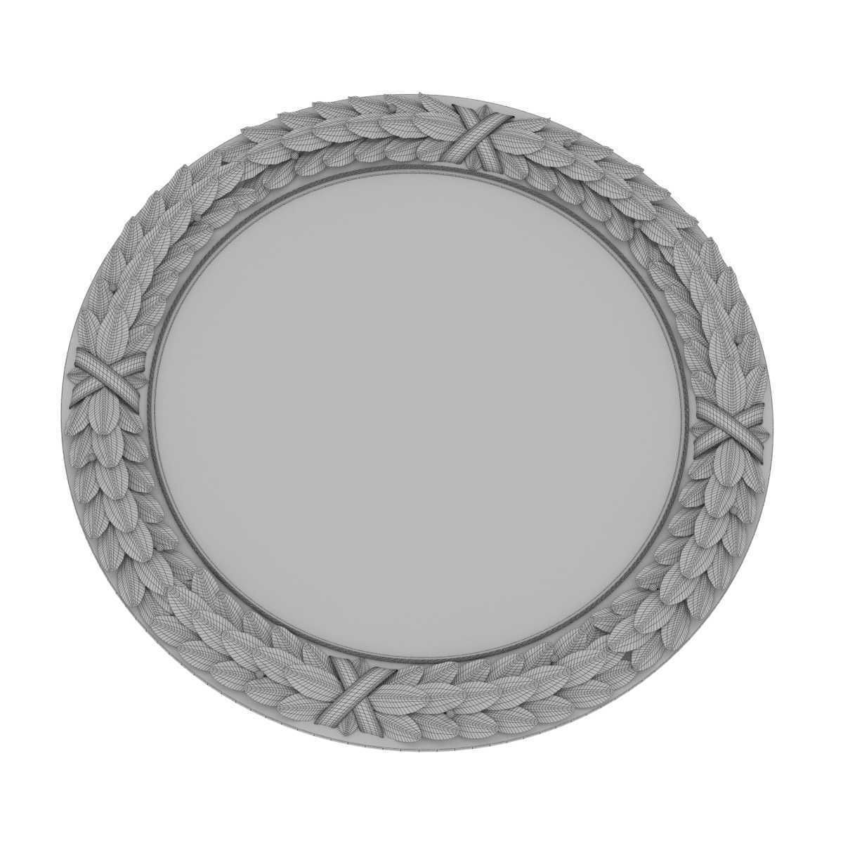 Richard Taylor designs BAY LEAF MIRROR CIRCULAR 3D model_11