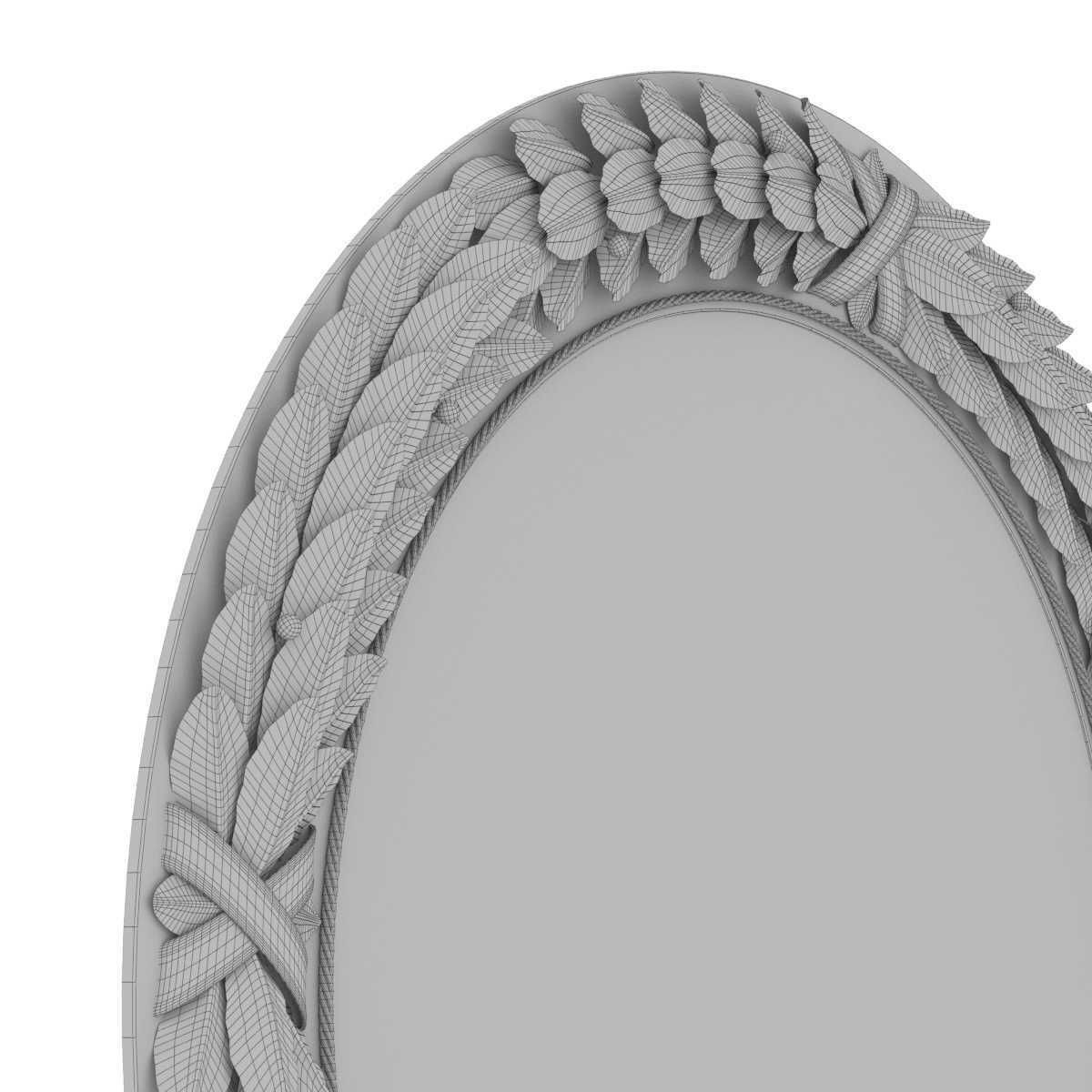 Richard Taylor designs BAY LEAF MIRROR CIRCULAR 3D model_10
