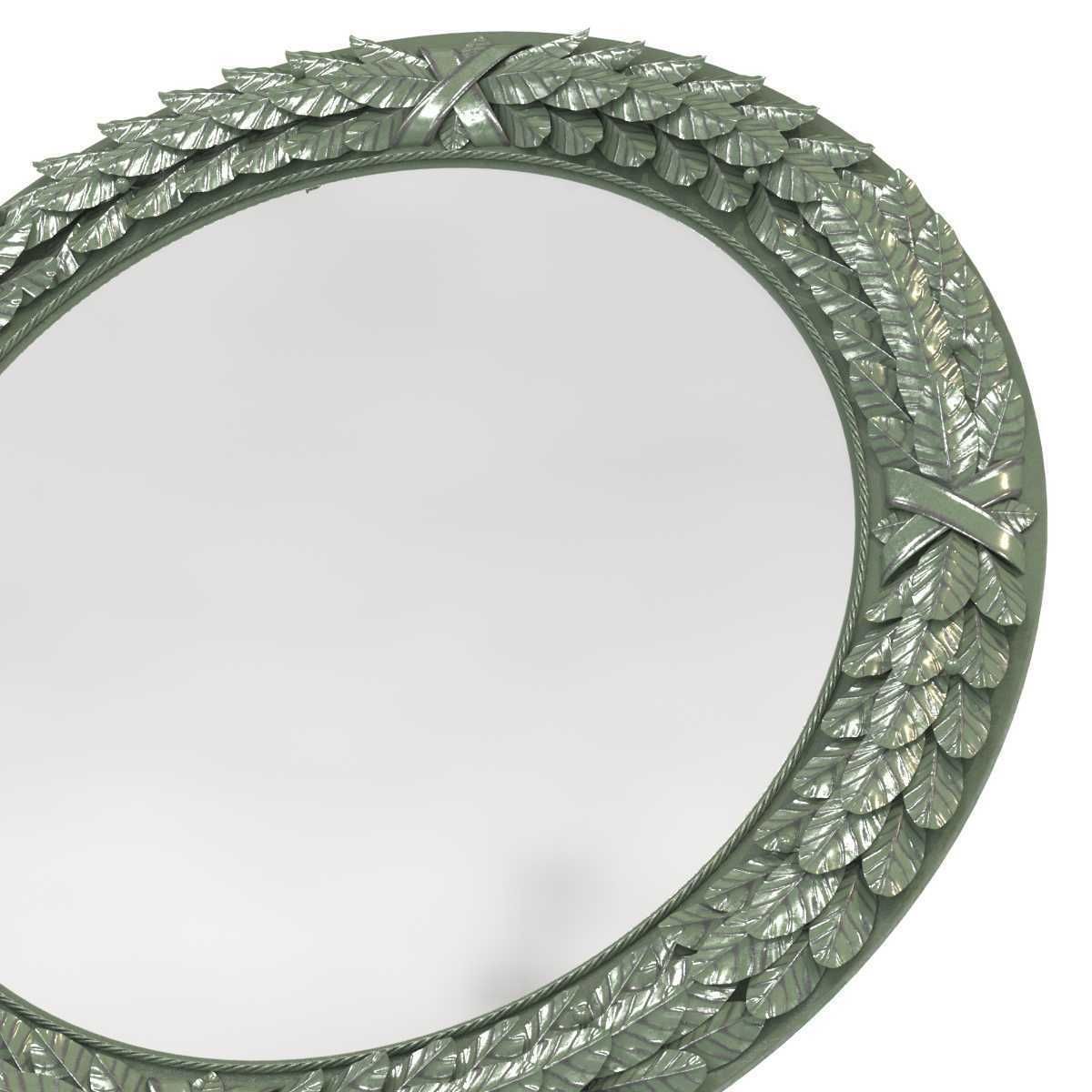 Richard Taylor designs BAY LEAF MIRROR CIRCULAR 3D model_4