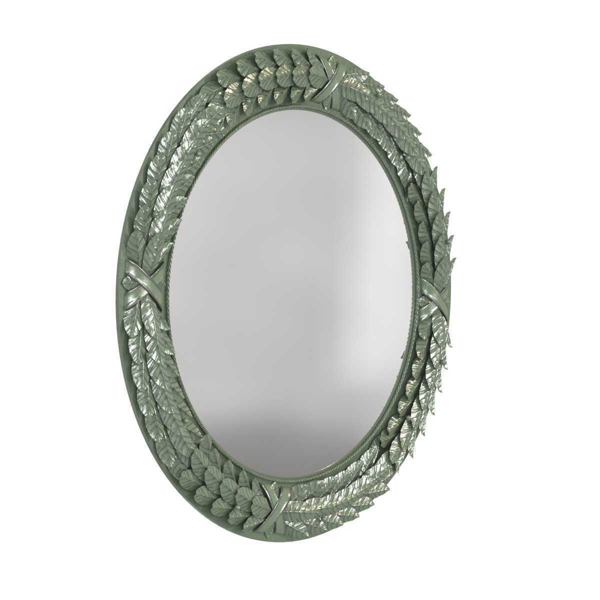 Richard Taylor designs BAY LEAF MIRROR CIRCULAR 3D model_1