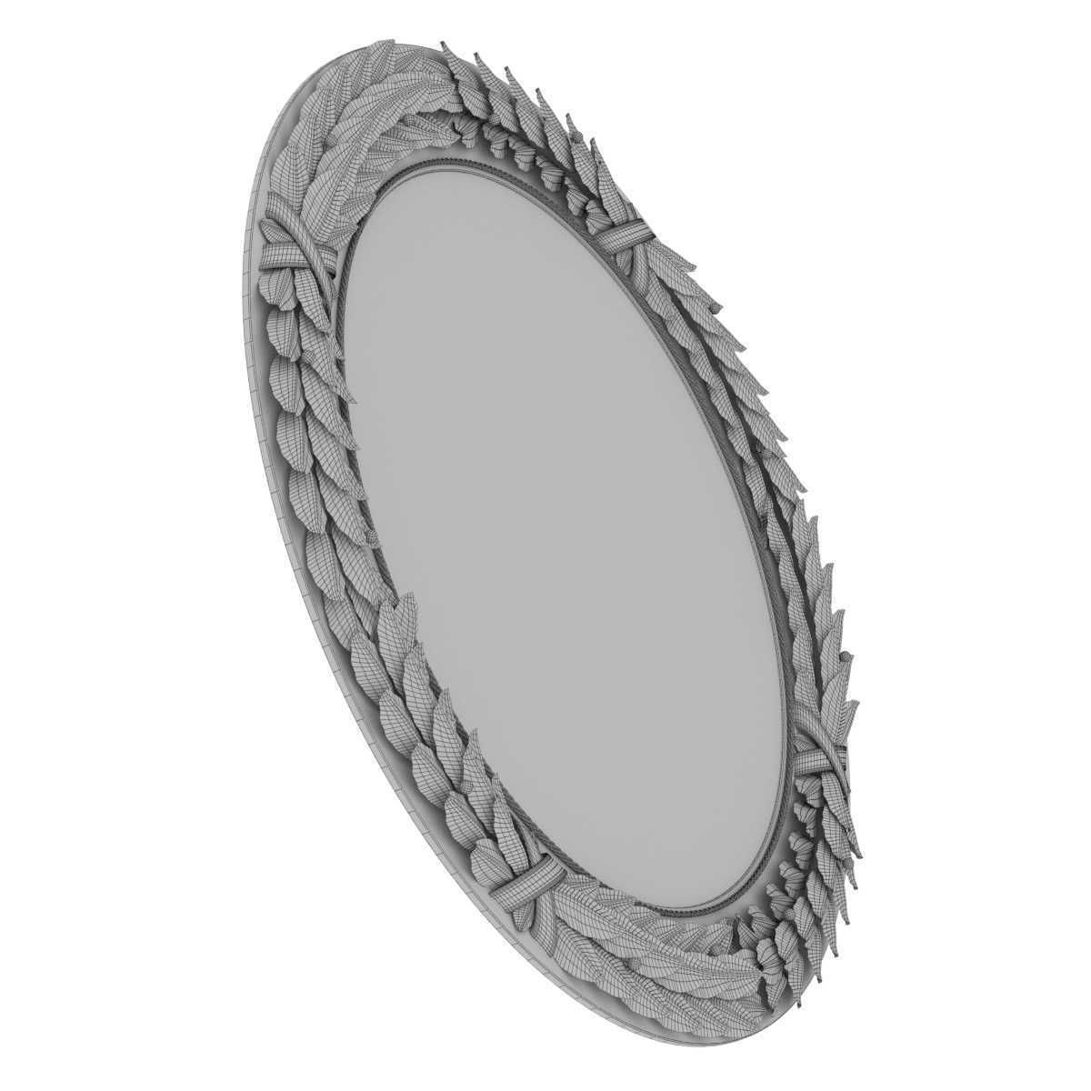 Richard Taylor designs BAY LEAF MIRROR CIRCULAR 3D model_7